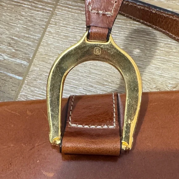 Vintage Equestrian Brown Leather Saddle Bag - Picture 4 of 8